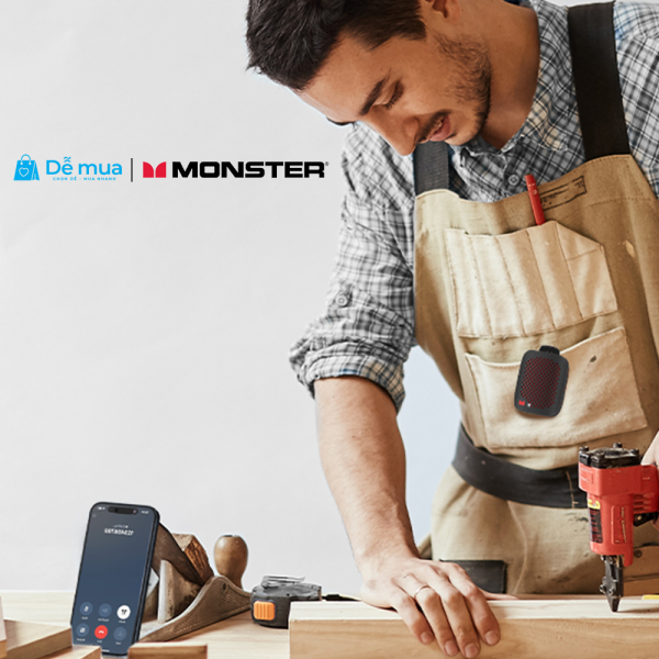 Bluetooth Monster Blaster M3: Nhỏ Gọn, Âm Thanh TWS Sống Động, Khả Năng Chống Nước IPX7