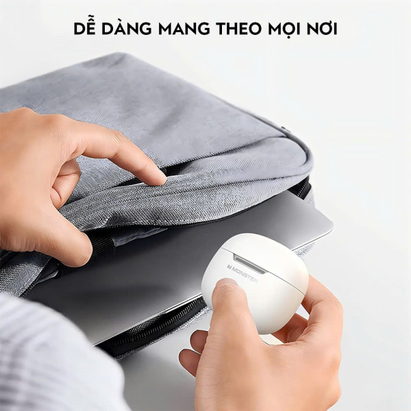 Tai Nghe Không Dây Monster N-Lite 208: TWS Bluetooth 5.4 Tai nghe không dây chống nước trong tai HiFi Stereo Khử tiếng ồn có micrô