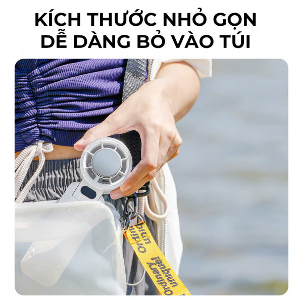 Quạt Du Lịch Cầm Tay Đa Năng ImyCo WT-RD21, Chế Độ Sò Lạnh, 5 Mức Tốc Độ Gió, Pin Trâu 3600mAH, Thời Gian Sử Dụng Tối Đa 12h