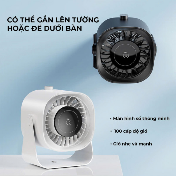 Quạt Để Bàn ImyCo WT-F87, 5 Mức Độ Gió, Công Suất Lớn, Thời Gian Sử Dụng Tối Đa 12h