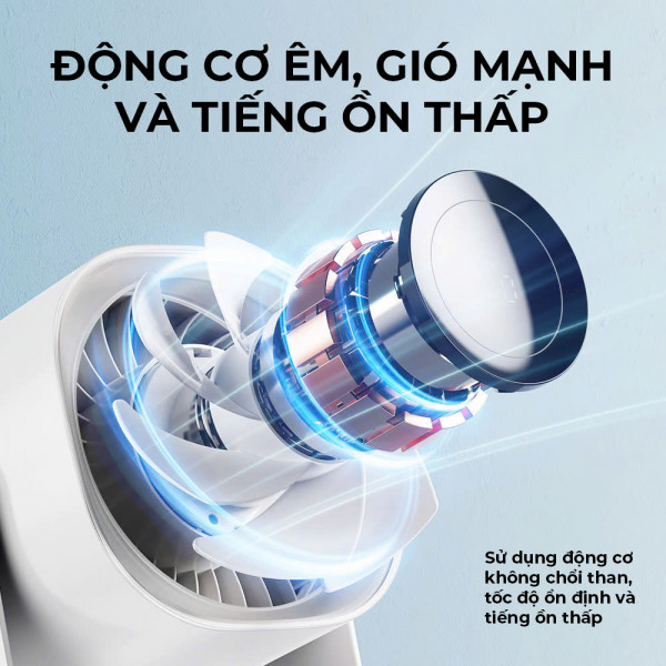Quạt Để Bàn ImyCo WT-F87, 5 Mức Độ Gió, Công Suất Lớn, Thời Gian Sử Dụng Tối Đa 12h