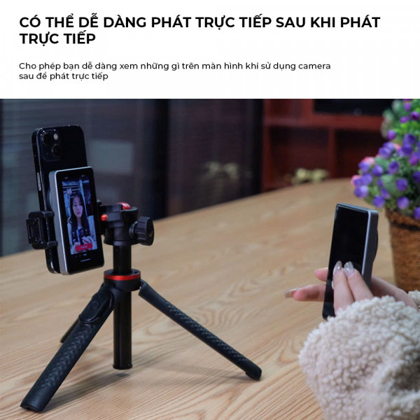 Màn Hình Phụ Vlogging RK-X40 – Công Cụ Hoàn Hảo Cho Nhà Sáng Tạo Nội Dung, Màn Hình Chiếu Hỗ Trợ Selfie Livestream, Quay Video, Xem Phim Gắn Từ Tính, Chất Lượng HD