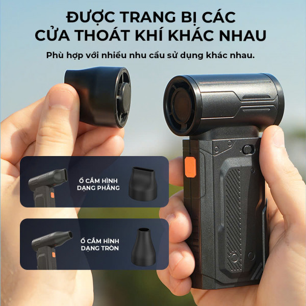 Quạt Phản Lực WT-F91: Nhỏ Gọn, Công Suất Mạnh Mẽ Với 5 Mức Gió , Tiện Lợi, Dung Lượng Pin Cao  2000 mAh 4V