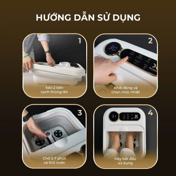 Bồn Ngâm Chân Massage Kenkatsu - Giải Pháp Thư Giãn Hoàn Hảo Cho Đôi Chân Bàn Chân Của Bạn